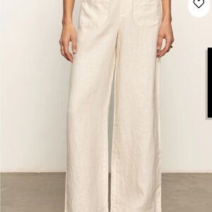 Chic Cream Wide-Leg Women's Pants